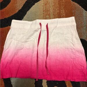 Guess Pink and White Ombre Mini Skirt